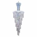 Elegant Lighting Royal Cut Clear Crystal Spiral 22-Light V1800SR22C/RC